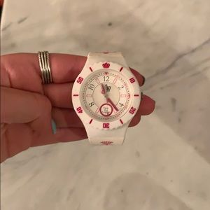 NEVER WORN Juicy Couture platinum white watch